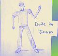 Dude in Jeans,2010,pencil on paper, 8x11